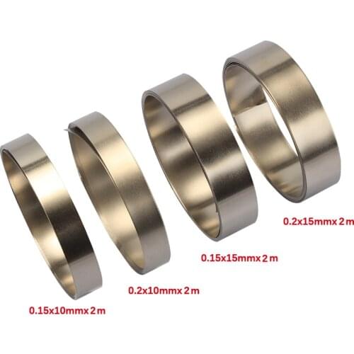 Nickel Strip Tape For Li 18650 Battery Spot Welding Compatible For Spot Welder Machine 2M x 10/15mm x 0.15/0.2