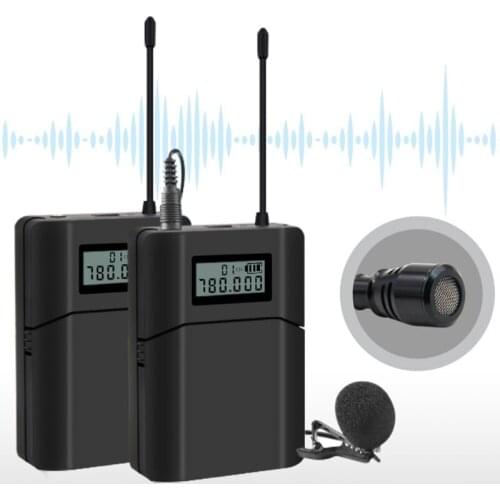 Lavalier Microphones Receiver Smartphone Computer Camera More Stable Transfer Operating Range Up to 70m/229.66 Feet