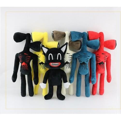 Anime Siren Head Plush Toy Legends Of Horror Black Cat Stuffed Doll Juguetes Sirenhead Peluches Toys for Children Gifts