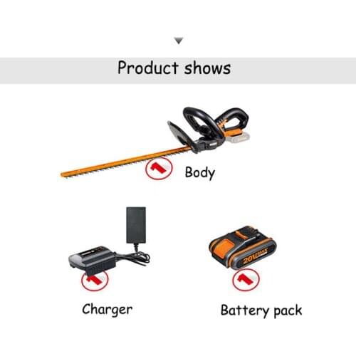 Handheld Fence Trimmer 20V Lithium Battery Garden Pruning Machine Electric Pruning Saw Battery Pruning Shears WG259E