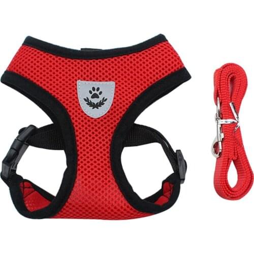 Dog Harness Vest Adjustable Soft Breathable Dog Harness Nylon Mesh Vest Harness Dogs Puppy Collar Cat Pet Dog Chest Strap