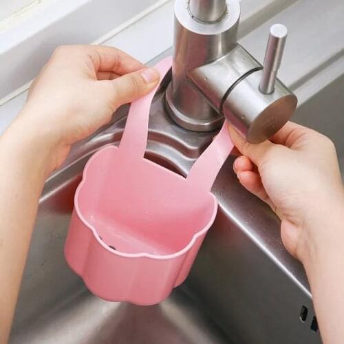 Kitchen Sink Drain Rack and Sponge Soap Debris Rack Plastic Hanging Storage Basket Faucet Home Kitchen Tool 2021new