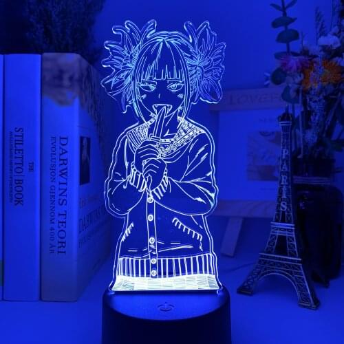 Led Night Light My Hero Gift Nightlight for Kids Bedroom Decoration Light Bedside Table 3D Lamp USB Academia Xmas Birthday