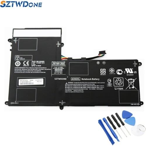 SZTWDONE AO02XL Tablet battery for HP ElitePad 1000 G2 Tablet HSTNN-LB5O HSTNN-C78C HSTNN-IB5Q 728558-005 728250-421