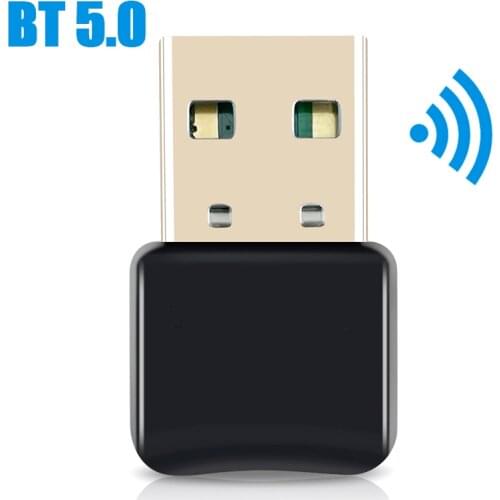 TEZER USB Bluetooth 5.0 Adapter Transmitter Receiver Audio Bluetooth Dongle Wireless USB Adapter for Computer PC Laptop Mouse