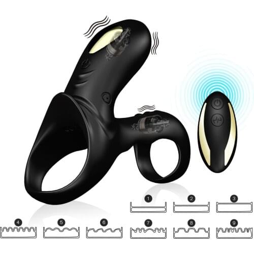 Vibrating ring sex toys for men remote control penis ring silicone cock ring penis extender ring for penis sex toys sex products