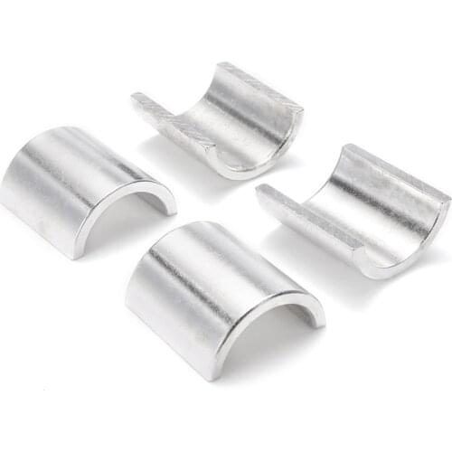 Mayitr 4pcs 22mm to 28mm Motorcycle Handlebar Clamp Conversion Shim Reducer Spacer Accessories Parts