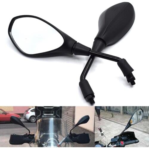 Universal 10mm Motorcycle Rearview Mirror Left&Right Rear View Mirrors Housing Side Mirror For BMW R1200RT R1200ST R1200GS HP2