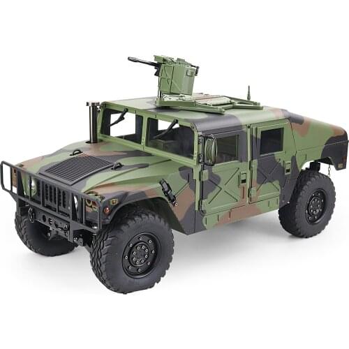 1/10 US Humvee 4x4 Military Truck 4WD 2.4G RC Alloy Car KFOR RTR KEYIGE HG-P408