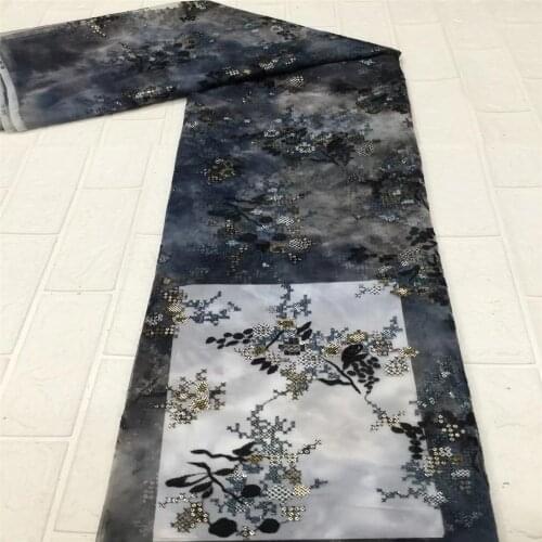 African French Lace Fabric 2021 High Quality Lace Fabric Nigerian Tulle Mesh Lace Fabrics For Wedding Dress xc67-462