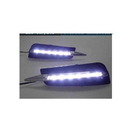 Car Styling LED Daytime Running Light for Chevrolet Cruze DRL 2009-2013 sedan without fog lamp hole LED lights