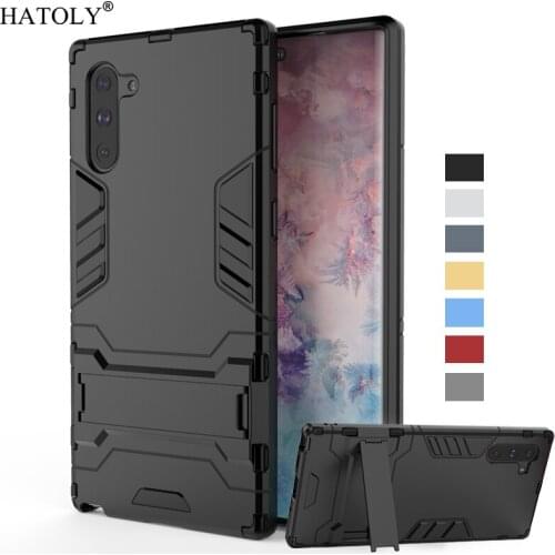 For Samsung Galaxy Note 10 Case Silicone TPU Hard PC Armor Stand Cover For Samsung Note 10 Phone Bumper Case For Samsung Note 10