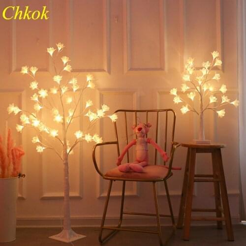 LED Orchid Glowing Tree Light Holiday Display Floor Tree Light Interior Decoration Light Dinner Glowing Tree Light Night Light