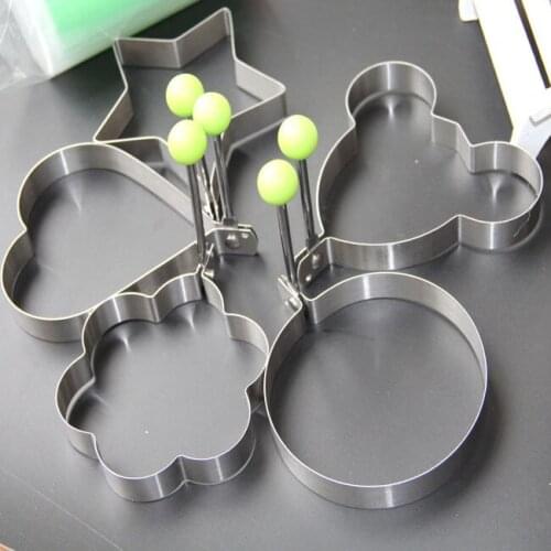 Stainless Steel Fried Eggs Mould Creative Cake Grinder, Egg Fryer, Baking Kitchen Tools