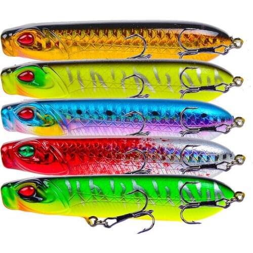 8cm/11.5g Artificial Minnow Floating Wobblers Fishing Lure Hard Bait 3D Eyes Topwater Anti-Corrosion Plastic Fishing Bait