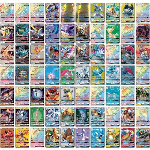 2020 Hot Sale Pokemon Cards Vmax Shining Game Battle Carte GX Tag Team Mega Collection Trading Card with Paper Box Kids Gifts
