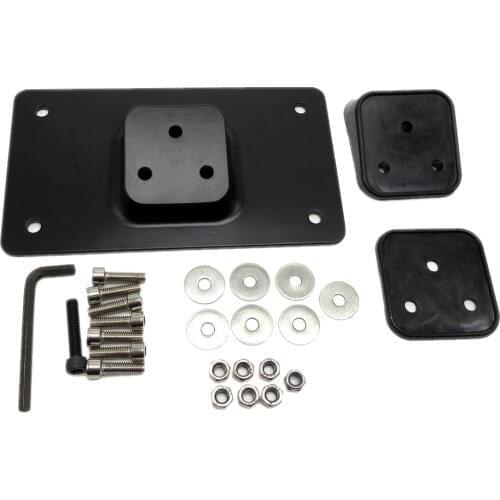 Motorcycle Laydown Tilt License Plate Frame Mount for Harley Big Twins Sportster Dyna Softail model 1973 - 2018