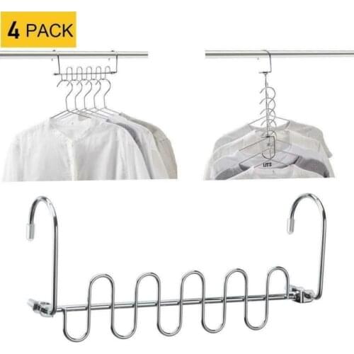 Faroot Multi-function Household Magic Cloth Hanger Wonder Space Saving Hangers Closet Organizer 4Pack