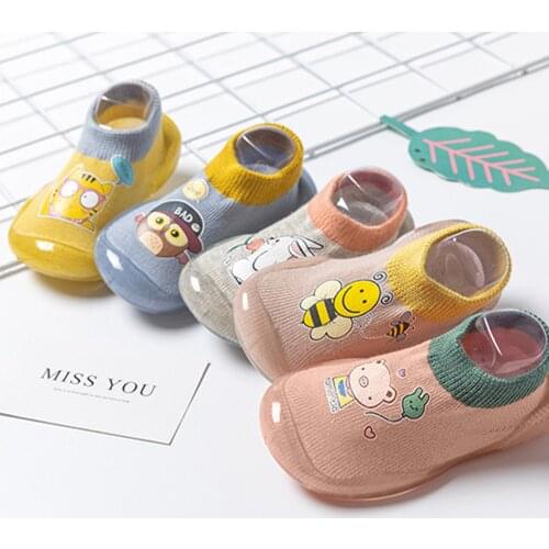 Fashion Newborn Infant Baby Boys Girls Cartoon Soft Sole Bottom Non-slip Breathable Socks Shoes First Walkers Prewalkers#p4