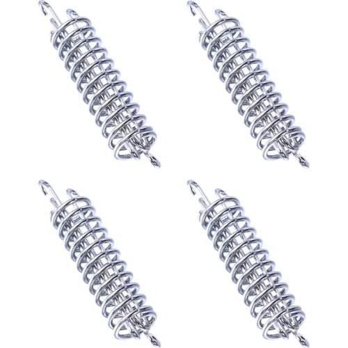 Camping Tent Spring Buckle Set 4pcs Heavy Duty Stainless Steel Awning Rope Tensioner for Tarps Tents Awnings Canopies Tent Tools