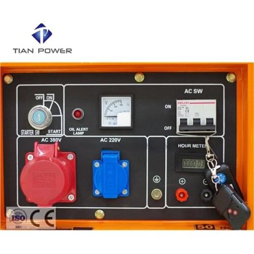 OEM factory 5KW silent diesel generator control panel