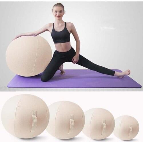 Anti-slip Yoga Ball Sports Pilates Exercise Balance Ball Portable Housse Ballon Yoga Fitness Body Building Ball with Cloth Cover