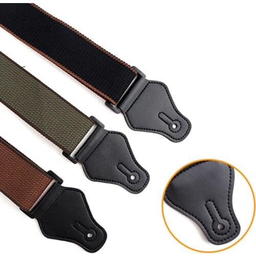 Adjustable Electric Guitar Strap Black with 3 Plectrums Guitar Pick Holders PU Leather Ends Acoustic Guitar Bass Strap Belt