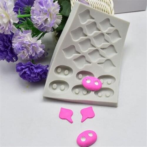 Pink Gray Pig Ear Nose Fondant Chocolate Insert Mold Mousse Cake Decoration Silicone Mold 3D DIY Mould Handmade Baking Mold