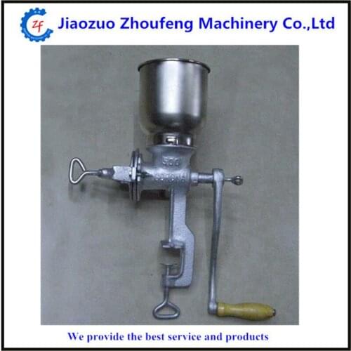 Mini household manual maize meal grinding machine sorghum soybean crushing milling machiner ZF