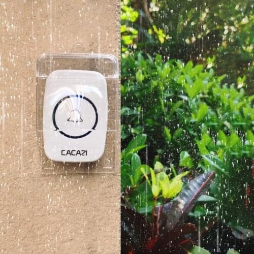 SMATRUL Waterproof Cover For Wireless Doorbell Smart Door Bell Ring Chime Button Transmitter Launchers Heavy Rain Snow CACAZI