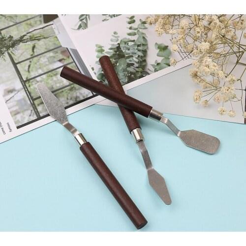 3Pcs/set Painting Palette Knife Spatula Mixing Paint Stainless Steel Art knife