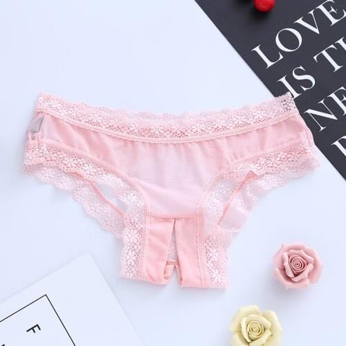 GERRITA 3pcs Women Sexy lace Panties Underpants Ladies Underwear micro and lace trimmin For Women Panties Female Seamless