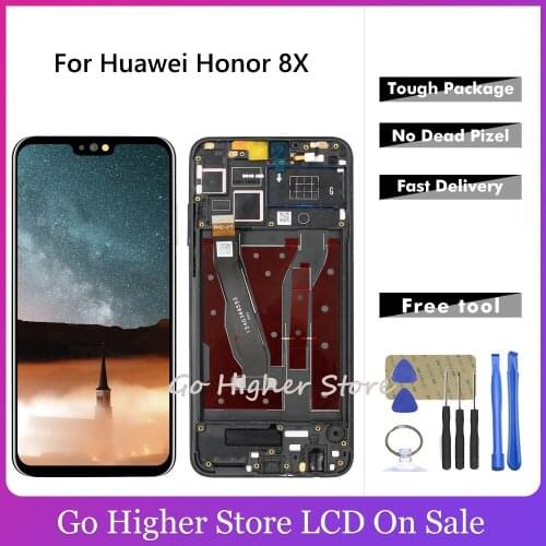6.5'' For Huawei Honor 8X Lcd JSN-AL00 JSN-L22 JSN-L21 LCD DIsplay Touch Screen Digitizer Assembly With Frame