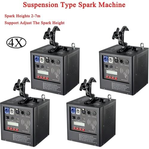 Remote And DMX Control Stage DJ400W Cold Spark Fountain Firework Machine Titanium Powder Machine For Wedding Cold Spark Fountain