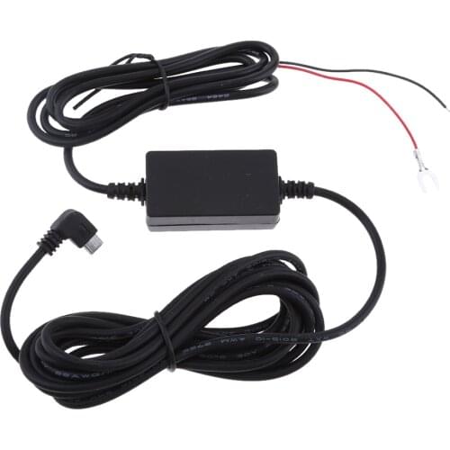 Car Charger 90° Left Micro USB For Cam Recorder DVR Exclusive Power Box