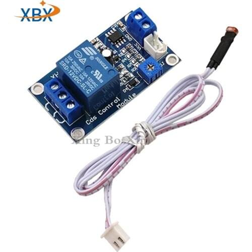 Free shipping5PCS XH-M131 Photoresistor Module Brightness Automatic Control Module 12V Photocontrol Relay Light Switch sensor