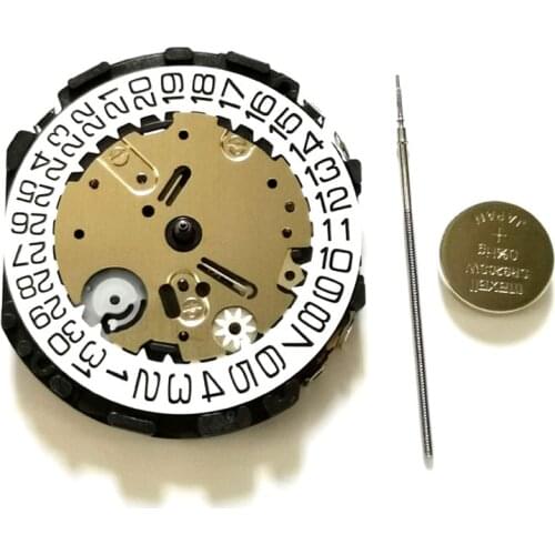 Quartz Movement Japan VR3G Watch Movement Date at 3 O'clock W/Rod&Battery For VR3G VR3GA VR3GB Movement Replace Watch Repair
