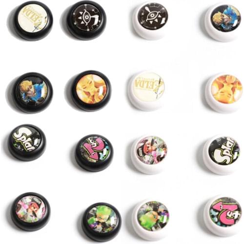 Thumb Stick Grip Cap Analog Joystick Cover Case For Nintend Switch Splatoon Zelda Game NS Lite JoyCon Controller Joy-Con Joypad