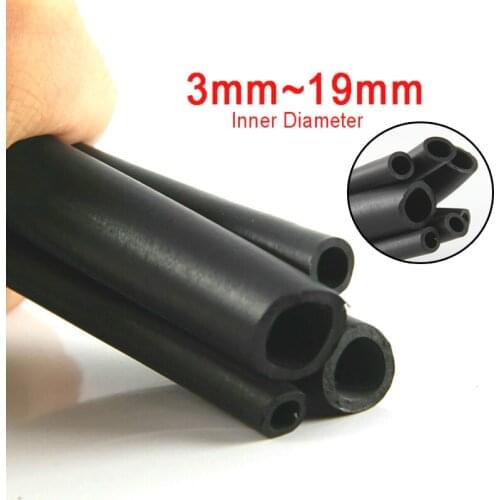 Black Smooth Nitrile Rubber Fuel Tubing Petrol Diesel Oil Line carburetor Hose Pipe 1/3Meter 3mm~19mm