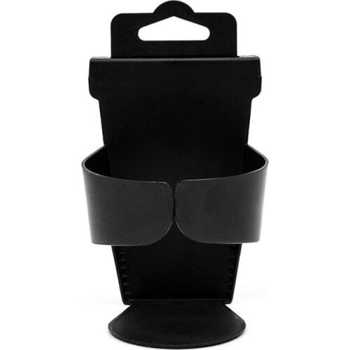 Black Vehicle Multifunctional Beverage Holder Folding Car Truck Cup Holder Case Drink Bottle Door Mount Standing Universal