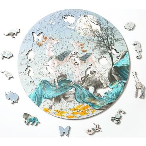 152Pcs/Set Wooden Puzzle Exquisite Educational Expertly Crafted Adults High Challenge Jigsaw Toy for Learning