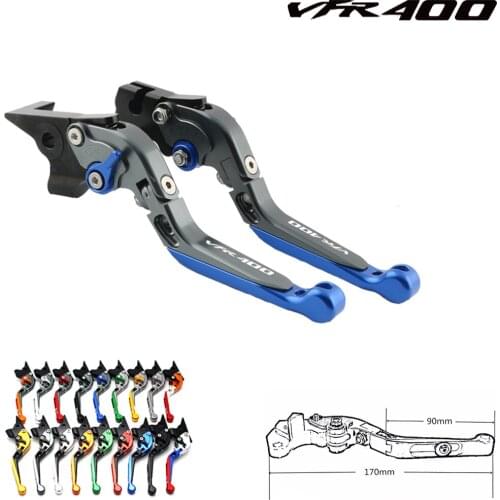 For Honda VFR400 VFR 400 NC30 NC 30 1989-1992 1991 1990 CNC Motorcycle Adjustable Folding Extendable Clutch Brake Levers Motor