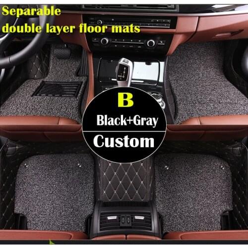 Double layer custom car floor mats for for Toyota All Models Corolla Camry Rav4 Auris Prius Yalis Avensis 3Dcarpet floor liner