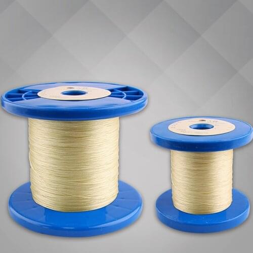 E66 6N OCC Silver-Plated Copper 36AWG Flexible PVC Insulation LP Wire Jump Cable IEM Hookup Wire with Kevlar String