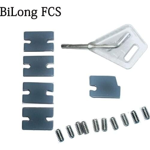 Surf FCS II Compatibility Kit Tab Infill Kit FCSII tab infill kit for FCS II fin box FCS key Grub surfboard fin Screws