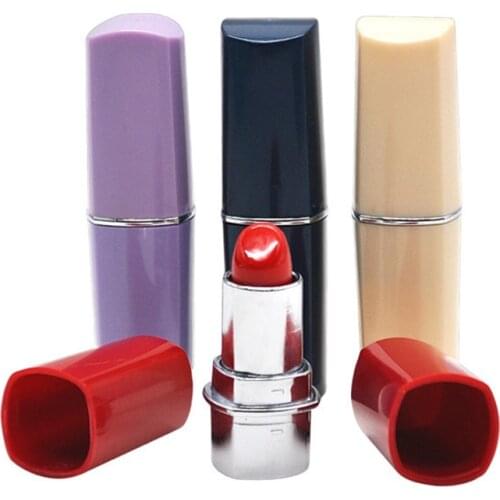 1pc Lipstick Secret Stash Safe Diversion Conceal Hidden Compartment Fake Pill Box Random Color Medicine Container Organizer
