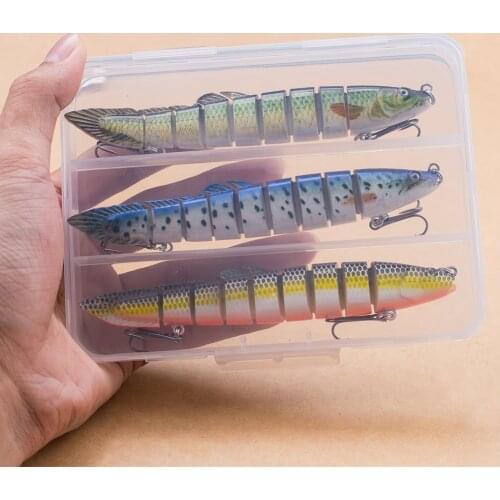 Hot Sell Fishing lure set Multi Jointed Eel lure 130mm/22g Crankbait 9 Segments Wobblers Artificial Bait Hard Swimbait Lure