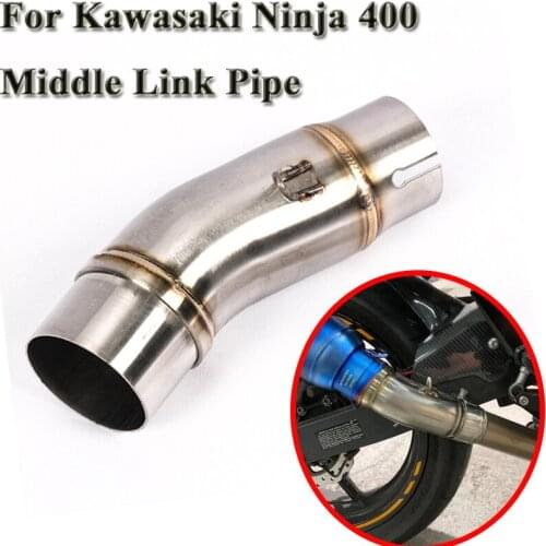 Slip On For Kawasaki Ninja 400 Z400 2017 2018 Motorcycle Exhaust Escape Modified Middle Pipe Connector Link Pipe Without Muffler