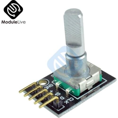 5PINS 5P 5 PIN 360 Degrees Rotary Encoder Module For Arduino Brick Sensor Switch Development Board KY-040 With Pins