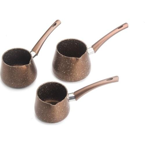 EWs Bronze Color 3 Piece Coffee Pot Set